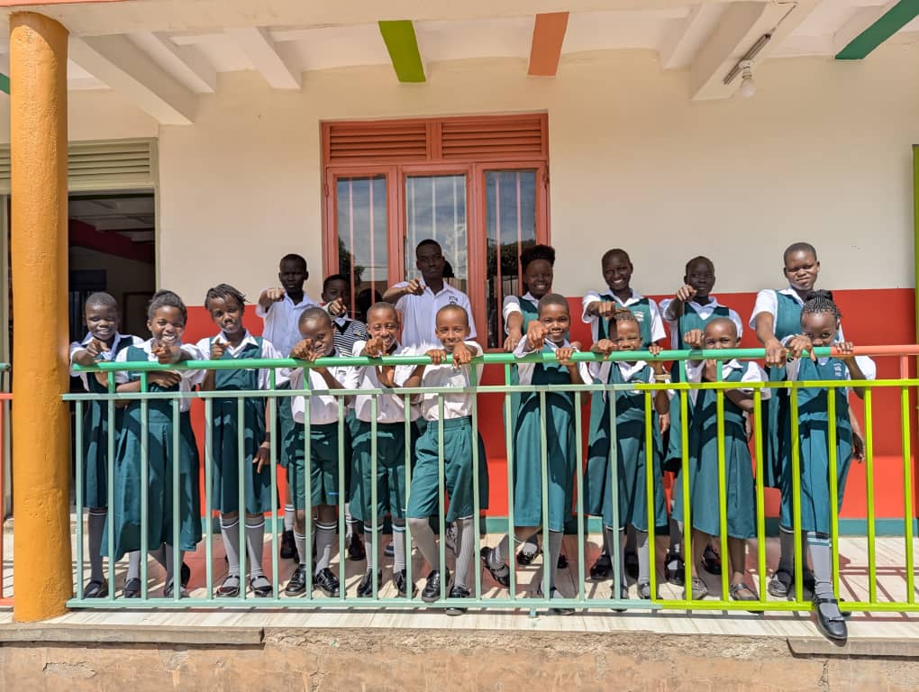 School playground and classrooms