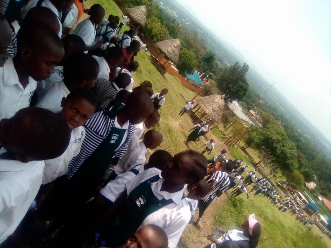 Students learning outside the classroom